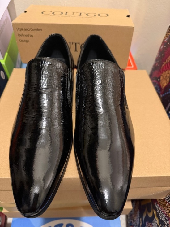 Classic Black Patent Leather Slip-On Loafers main image 6